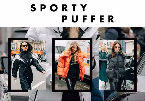  6. Áo phao béo Chiếc áo phao to sụ mang xu hướng thể thao chính là món đồ các cô nàng đang rất ưa chuộng mùa xuân này.