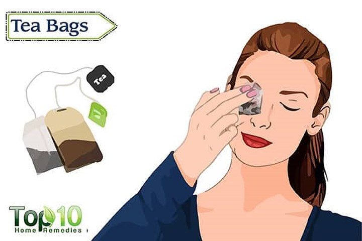  5. Túi trà: Đừng vứt bỏ túi trà đen đã qua sử dụng. Bạn có thể sử dụng chúng để giảm đỏ mắt. Trà giàu tannin và bioflavonoids có thể có hiệu quả trong điều trị mắt đỏ. Một nghiên cứu năm 2012 được công bố trên tạp chí Pharmacognosy và Phytochemistry nêu bật các đặc tính làm se của tannin có nhiều trong trà. 