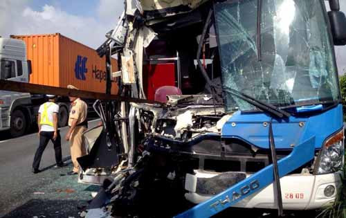 Hiện trường vụ tai nạn.