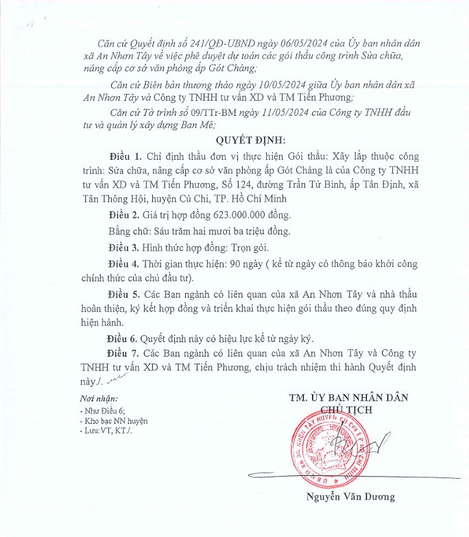 TP HCM: Cty Tiến Phương trúng gói thầu xây lắp tại An Nhơn Tây? - Hình 11 TP HCM: Cty Tien Phuong trung goi thau xay lap tai An Nhon Tay?-Hinh-11