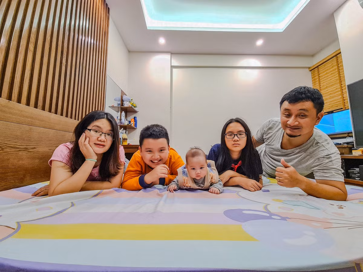 Cuoi ngat voi tam thu bo viet cho con gai 3 thang tuoi ke kho