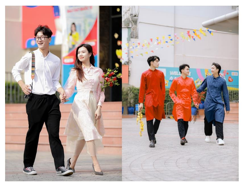 Với bộ ảnh đón Tết cực "chất", nam thanh nữ tú của trường Đại học Kinh tế - Tài chính TP.HCM (UEF) hết sức tươi tắn, trẻ trung, kèm theo "visual" chất lượng trong từng khung hình.