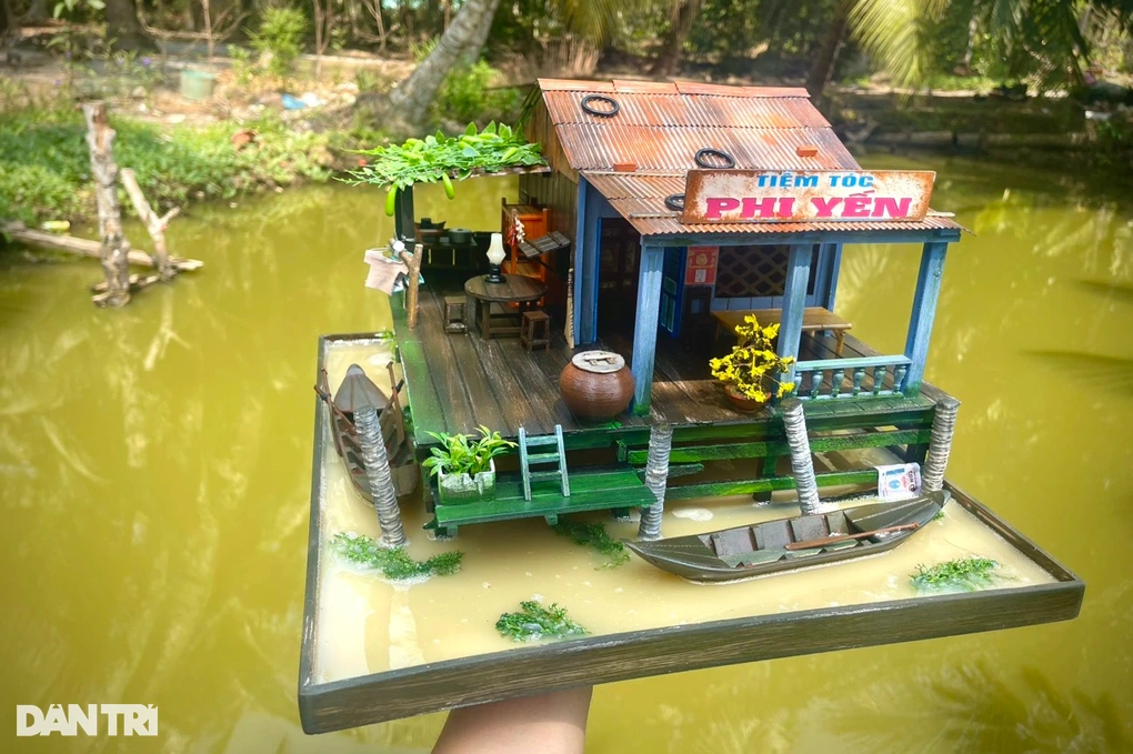 Chàng trai miền Tây làm nhà mô hình, giá chục triệu đồng - Hình 3 Chang trai mien Tay lam nha mo hinh, gia chuc trieu dong-Hinh-3