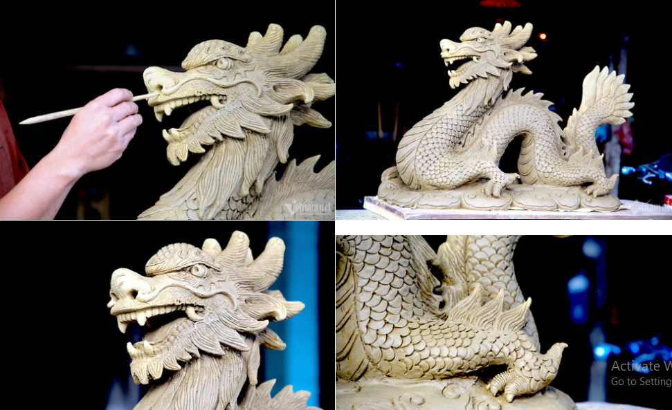 Cận cảnh linh vật rồng bằng gốm chào năm mới ở Hội An - Hình 3 Can canh linh vat rong bang gom chao nam moi o Hoi An-Hinh-3