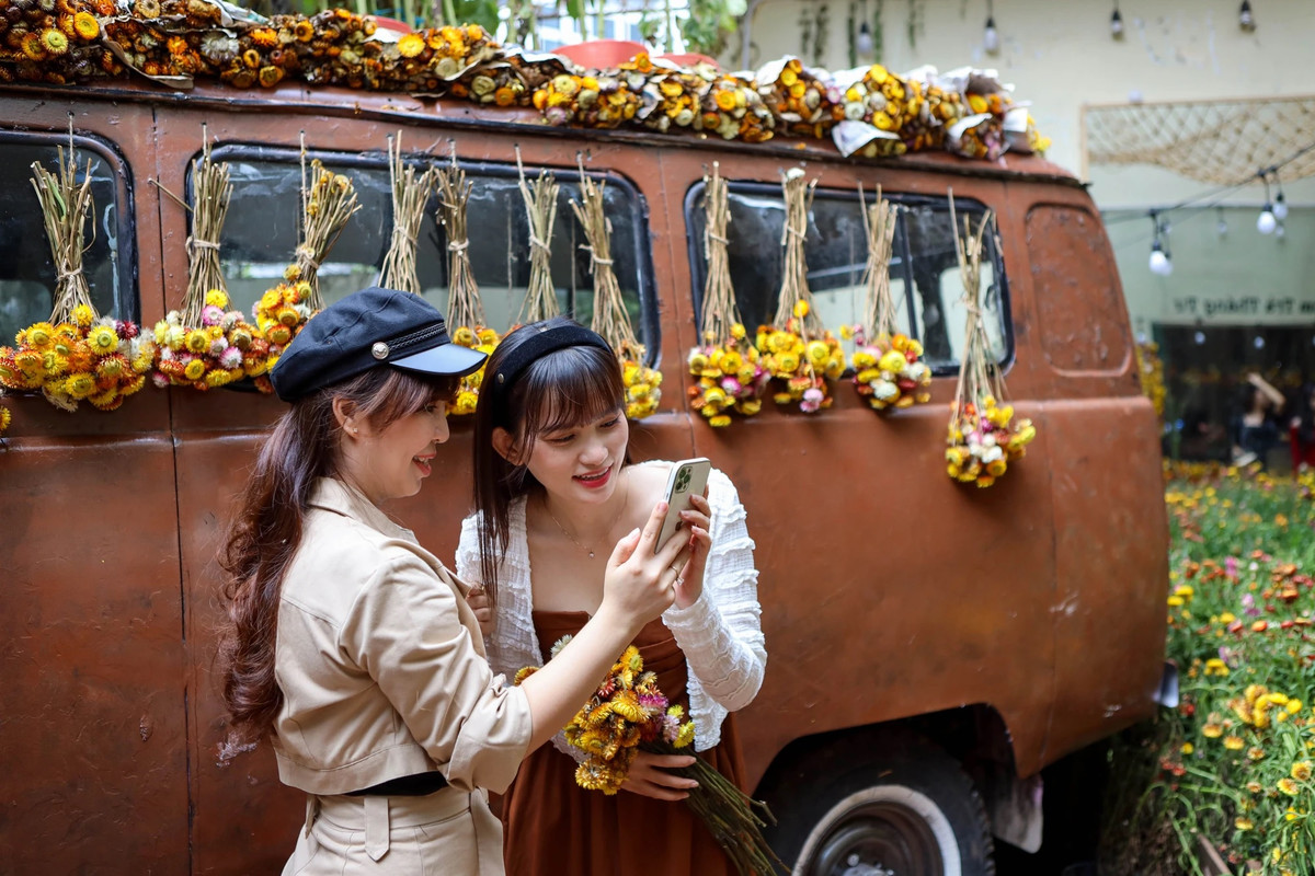 Với cách decor tái hiện lại khung cảnh vườn hoa bất tử nhà bà Hai trong phim Lật mặt 7, một tiệm trà trên đường Nam Kỳ Khởi Nghĩa (quận 3, TP.HCM) đang trở điểm check-in thú vị, thu hút đông đảo bạn trẻ.