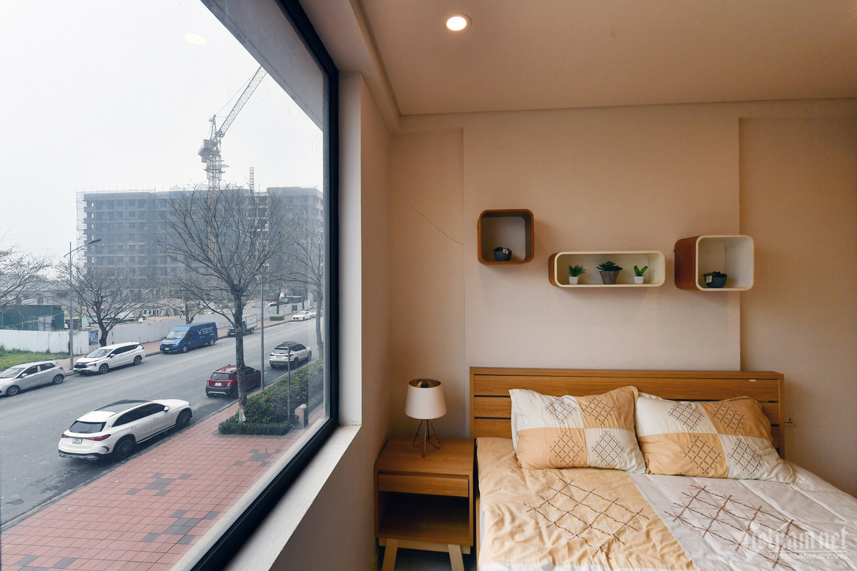 Diện tích các căn ở đây có ba loại gồm 26,5 m², 54 m² và 67,4 m².