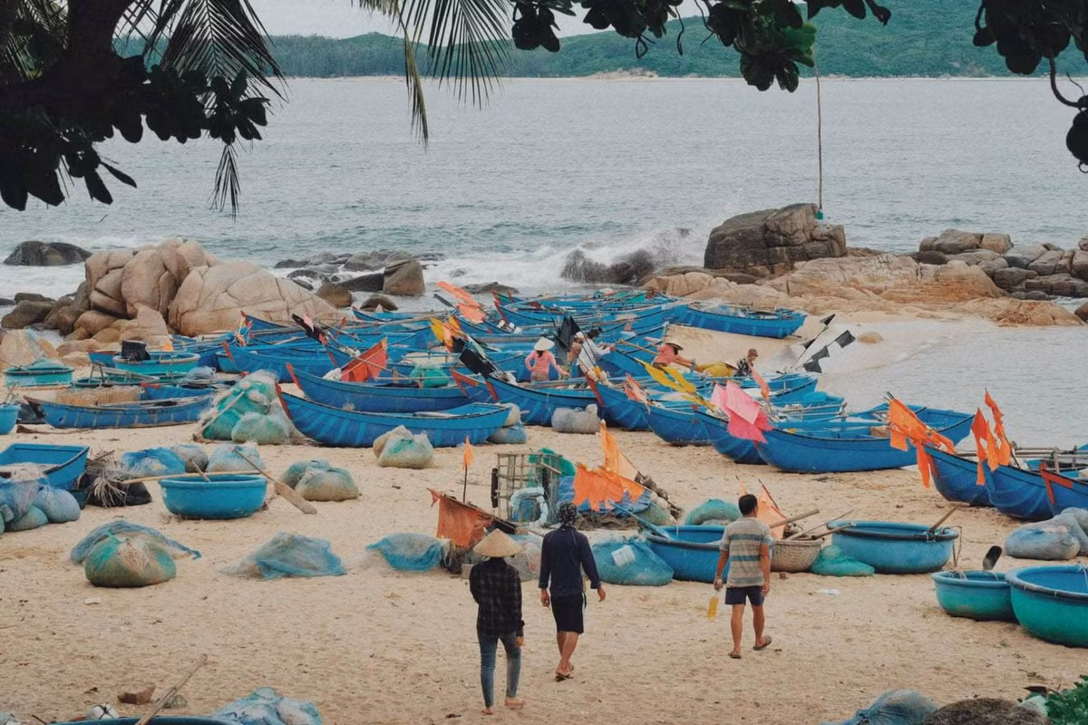  Làng chài An Hải tọa lạc tại thôn Phước Đồng, xã An Hải, huyện Tuy An, tỉnh Phú Yên, cách danh thắng Gành Đá Đĩa chỉ khoảng 14km về phía Nam… Ảnh: Tuyên Parafu
