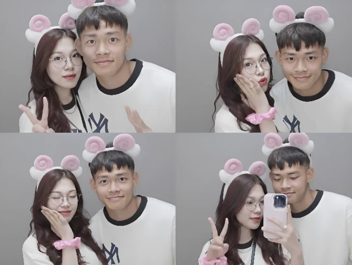 Bà xã của anh tên là Thảo Vy. Cô nàng gây ấn tượng với ngoại hình xinh xắn, nụ cười tươi và phong cách nhẹ nhàng.