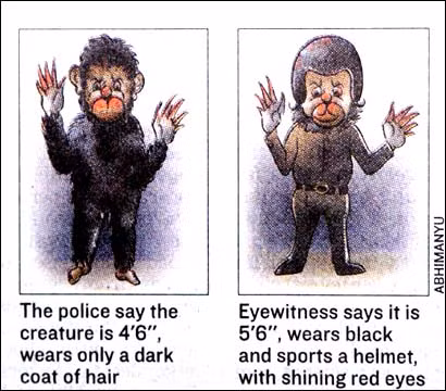 Cảnh sát New Delhi thậm chí đã thuê họa sĩ vẽ lại chân dung người khỉ theo các mô tả trong một nỗ lực lùng bắt sinh vật này.
