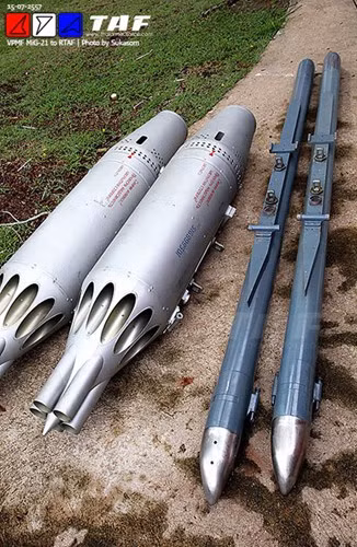 Thậm chí chúng ta còn "hào phóng" tặng nước bạn cả dàn vũ khí của tiêm kích MiG-21MF này - tất nhiên chỉ dưới dạng mô hình. Nguồn ảnh: TAF.