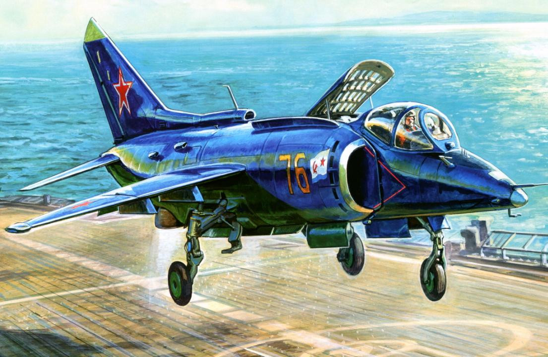 Vào năm 1981, trong một chuyến bay huấn luyện chiến đấu, một tiêm kích hạm Yak-38 đã gặp nạn và rơi xuống vùng biển gần Côn Đảo của Việt Nam. Nguồn ảnh: Pinterest.