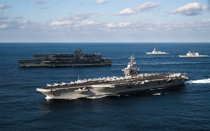 Trước đó tàu USS Theodore Roosevelt có ghé thăm cảng Đà Nẵng nhưng đã rời cảng này từ hôm 9/3. Ca dương tính đầu tiên trên tàu được phát hiện vào ngày 25/3 - nghĩa là lâu hơn 2 tuần kể từ khi tàu rời cảng Đà Nẵng. Nguồn ảnh: USNavy.