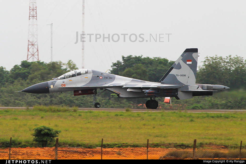 Trong đó bao gồm 5 máy bay chiến đấu Su-27 các phiên bản SK và SKM kèm theo 11 chiến đấu cơ Su-30 phiên bản MKK và MK2. Nguồn ảnh: Jetphotos.