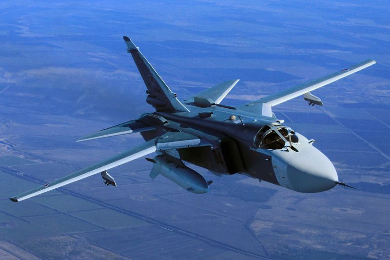 Các loại máy bay chiến đấu tham gia bài huấn luyện bao gồm Su-30, Su-30SM, Su-24M và Su-34. Nguồn ảnh: Exporu.