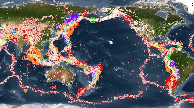 Khi magma di chuyển, nó làm phát sinh các trận động đất dọc đường đi.