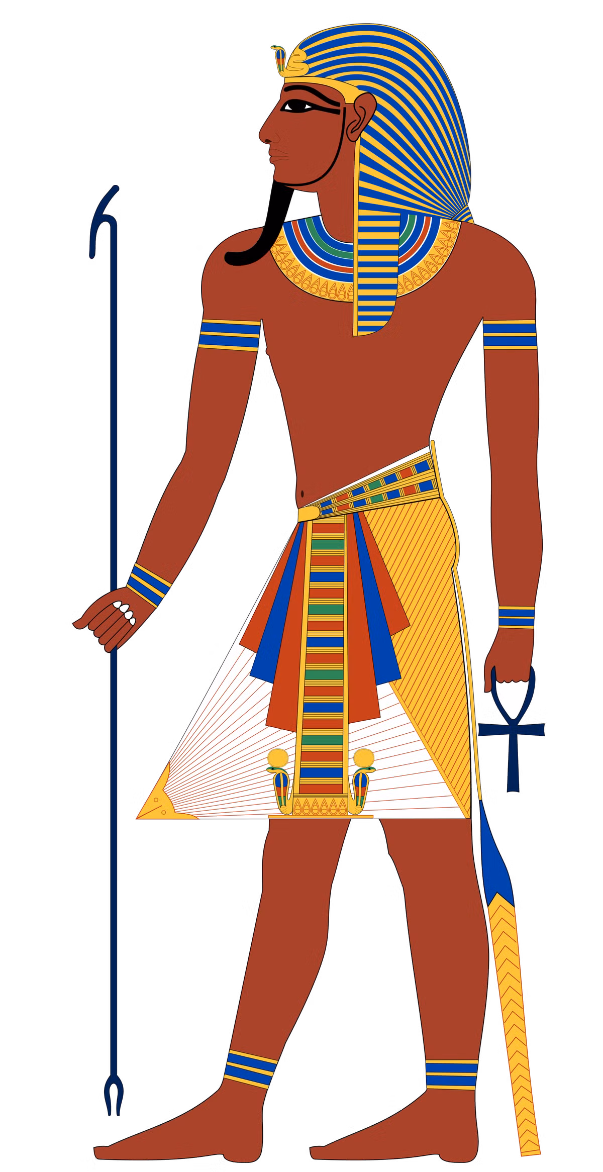 Thế nhưng, trên thực tế, nhà vua Ai Cập không hề có vóc dáng cơ thể khỏe mạnh như vậy.