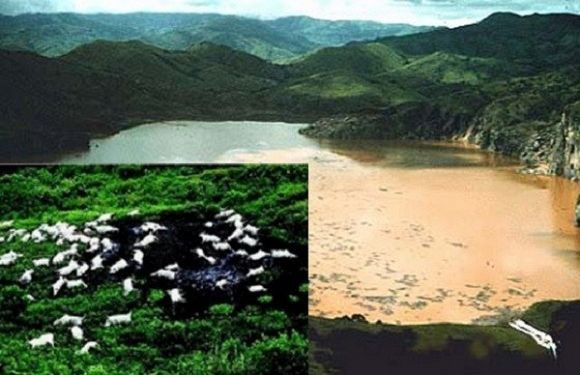 Điều mọi người lo lắng đã xảy ra vào ngày 22/8/1986. Vào ngày hôm ấy, nước trong hồ Nyos nổ tung, tạo nên đài phun nước cao hơn 90m vươn thẳng lên không trung.