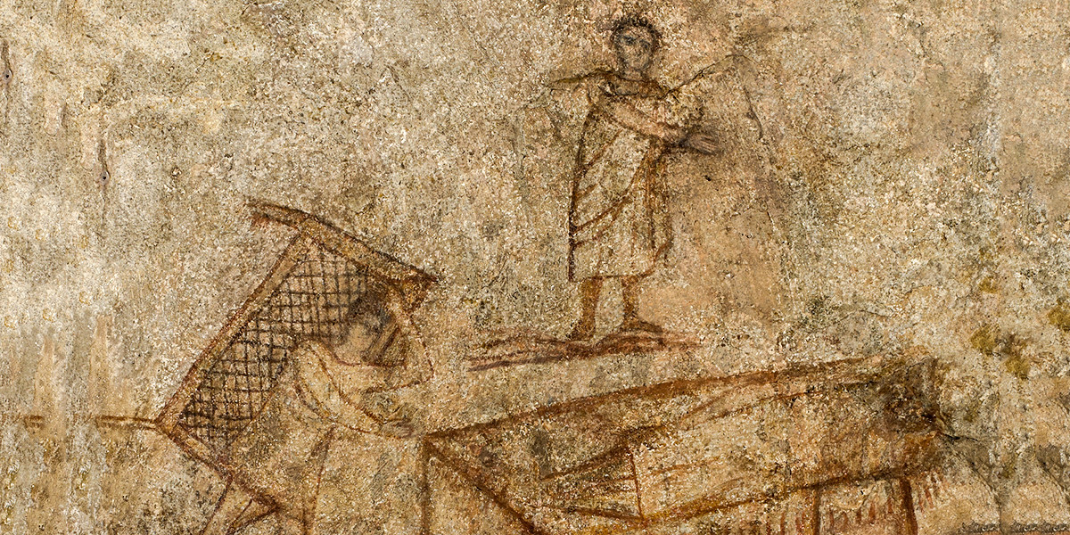 Các chuyên gia tìm thấy tranh vẽ khắc trên tường Nhà thờ Dura Europos và nhận định đây là một trong những bức tranh sớm nhất về Chúa Jesus.