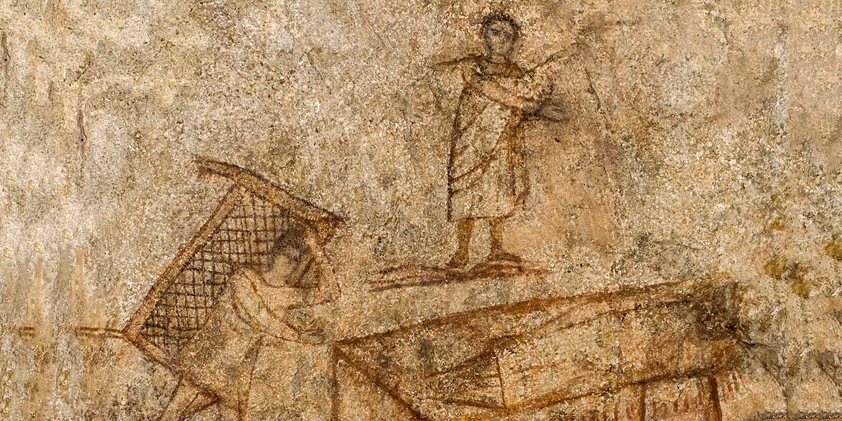 Các chuyên gia tìm thấy tranh vẽ khắc trên tường Nhà thờ Dura Europos và nhận định đây là một trong những bức tranh sớm nhất về Chúa Jesus.