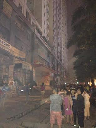 Hiện trường vụ cháy.