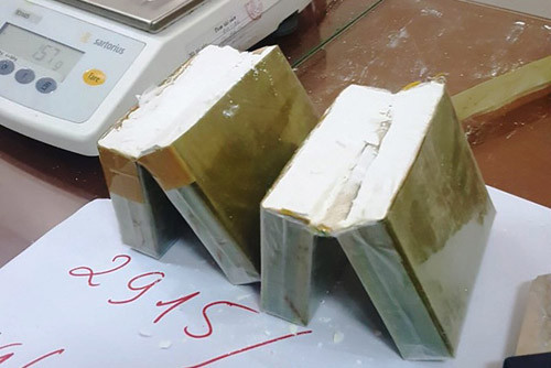 Số lượng lớn ma túy bị phát hiện.