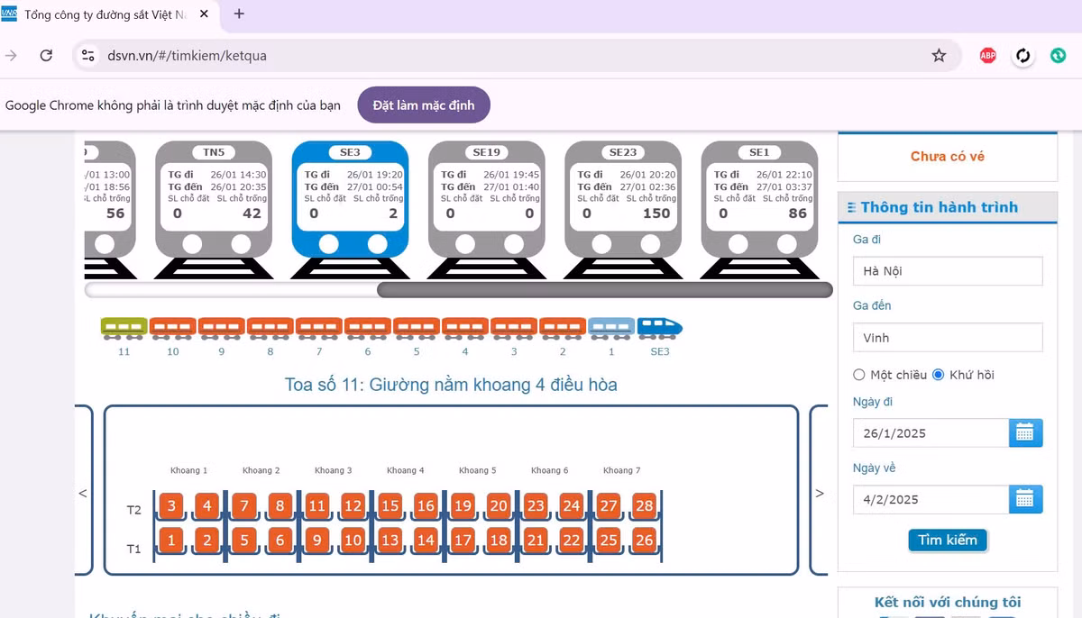 Duong sat da ban khoang 100.000 ve tau Tet, nhieu chang chay ve