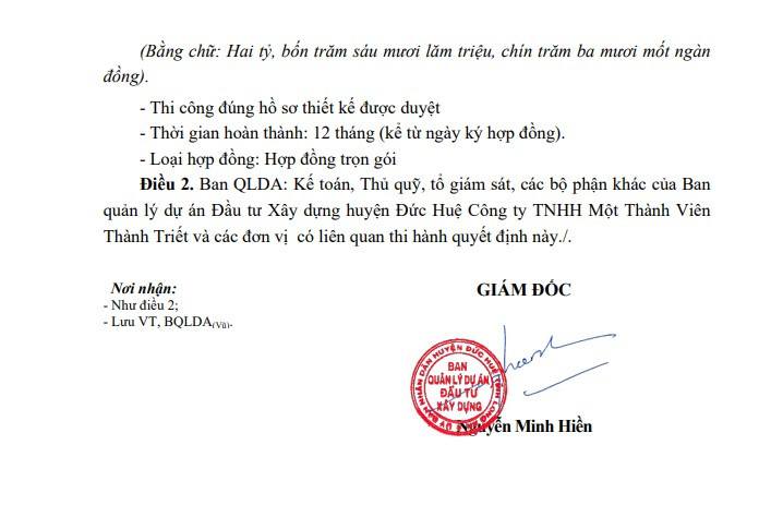 Long An: Duy nhất liên danh Thành Triết - Phong Phát dự gói thầu hơn 3,5 tỷ - Hình 3 Long An: Duy nhat lien danh Thanh Triet - Phong Phat du goi thau hon 3,5 ty-Hinh-3