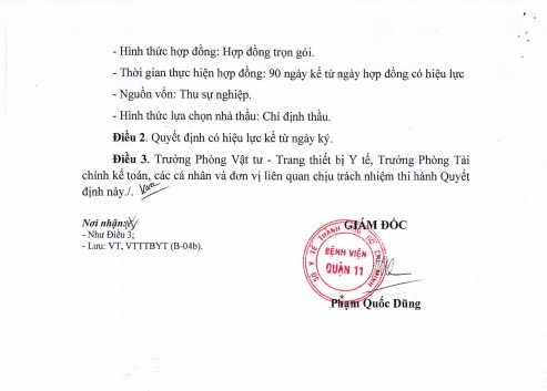 TP. HCM: BV Q.11 chi dinh 18 goi thau cho Cty y te mien Nam-Hinh-4