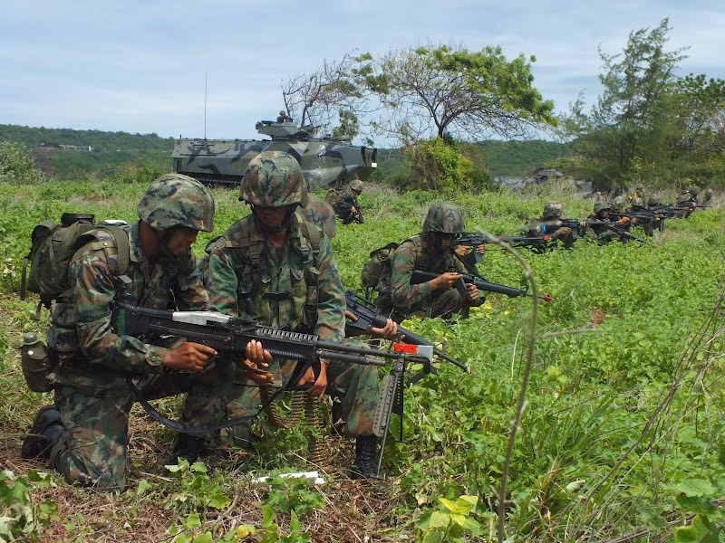 Biên chế lực lượng TQLCThái Lan hiện chỉ có một sư đoàn. Nguồn ảnh: Thai Defence News