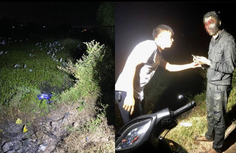 Bac Giang: Cuu nam thanh nien mat chay nhieu mau gap nan duoi dam