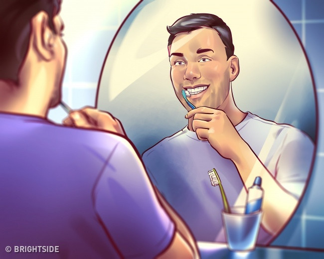 Đánh răng sau mỗi bữa ăn sẽ ngăn cản bạn ăn thêm.