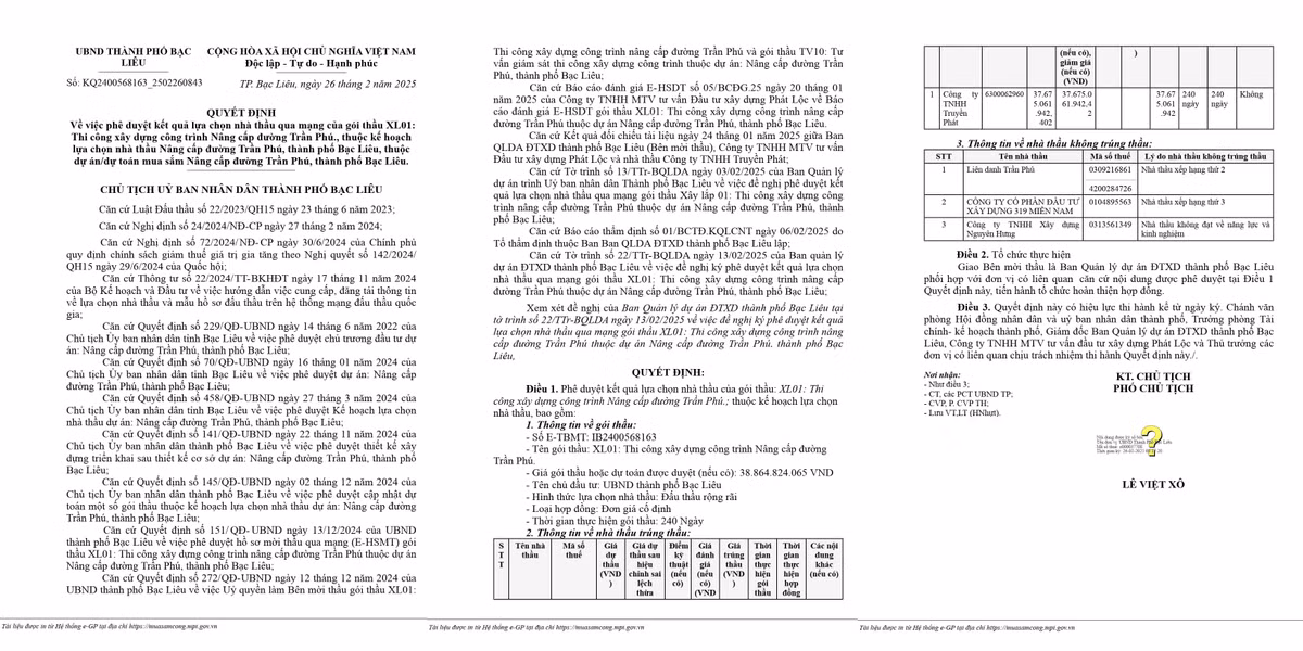 Bac Lieu: Goi thau nang cap duong Tran Phu hon 37 ty ve tay Cty Truyen Phat-Hinh-2