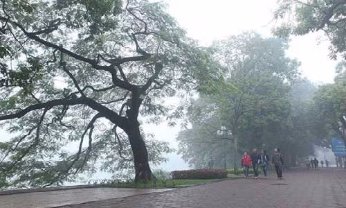 Khong khi lanh tran ve, nhiet do Ha Noi giam sau