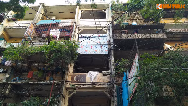 Tại khu tập thể C8 Giảng Võ (quận Ba Đình, TP Hà Nội), sau khi có kết luận về kết cấu hạ tầng ngày 26/8/2014, UBND TP Hà Nội quyết định di dời 37 hộ dân sinh sống tại đơn nguyên 3 do tình trạng nứt lún nghiêm trọng ở cấp độ D.