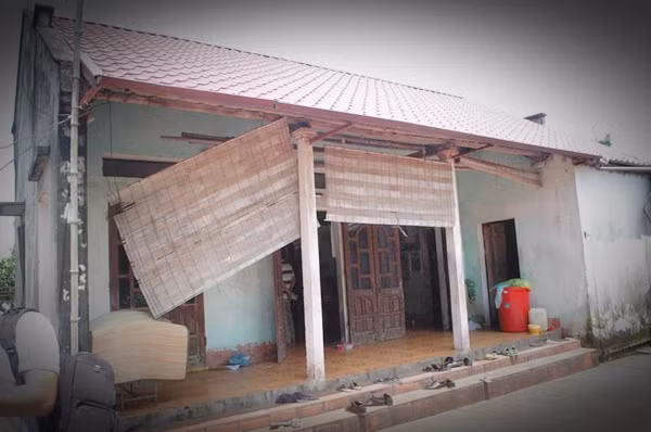 Ngôi nhà của bố mẹ chồng chị N., cũng là nơi chị N. sinh sống.