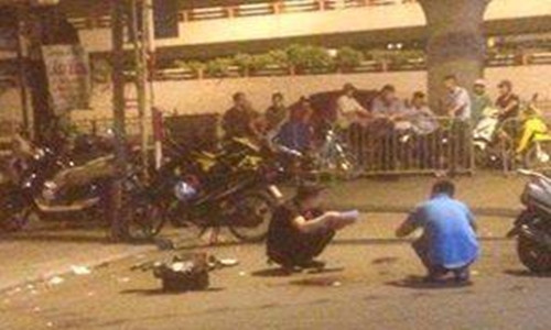 Hiện trường nơi xảy ra vụ việc.