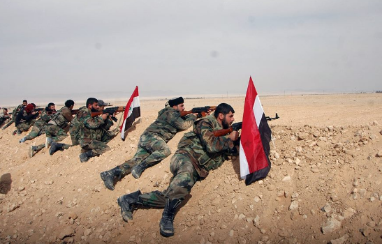 "Tất cả các thông tin cho rằng nhóm khủng bố IS đang kiểm soát thị trấn Sukhnah là sai và không có căn cứ", trích tuyên bố của Quân đội Syria. Ảnh: AMN.