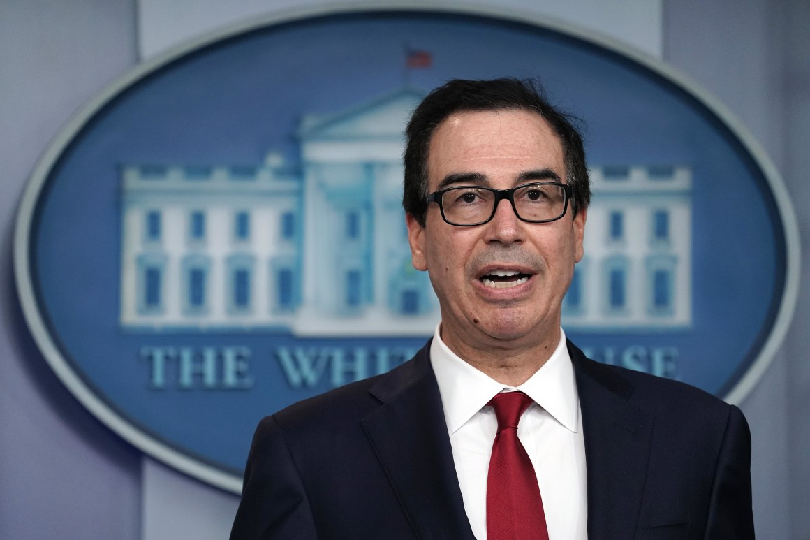 Bộ trưởng Tài chính Mỹ Steven Mnuchin ngày 12/9 nói với CNBC: "Chưa có kế hoạch cho cuộc gặp giữa Tổng thống Trump và ông Hassan Rouhani, mặc dù ngài tổng thống (Trump) cho biết ông sẵn sàng gặp mà không cần điều kiện tiên quyết". Ảnh: Politico.