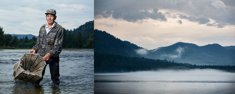 Người Chelkant là người bản địa ở Bắc Altai. Cách đánh bắt cá ngày nay của họ không có gì khác so với hàng thế kỷ trước.