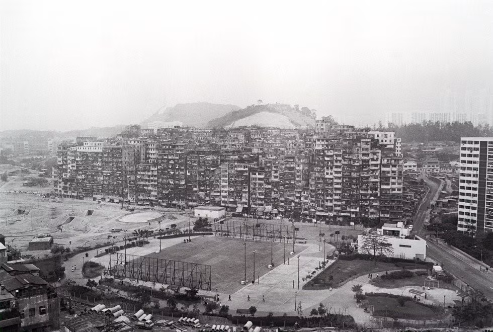 Cửu Long Trại Thành trở thành "thiên đường" cho các hoạt động của giang hồ, Hội Tam hoàng, những băng đảng buôn bán ma túy. Cảnh sát, thanh tra y tế và nhân viên thu thuế cũng ngại không muốn đến nơi này. Ảnh: South China Morning Post.