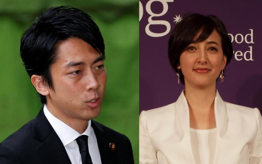 Về đời tư, ông Shinjiro kết hôn với bà Christel Takigawa, một phát thanh viên Nhật Bản, vào năm 2019. Ảnh: JT.