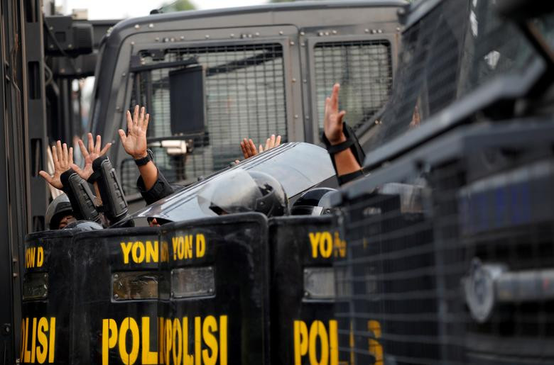 Truyền thông cho biết, hơn 5.000 cảnh sát đã được triển khai để đảm bảo an ninh ở thủ đô Jakarta.