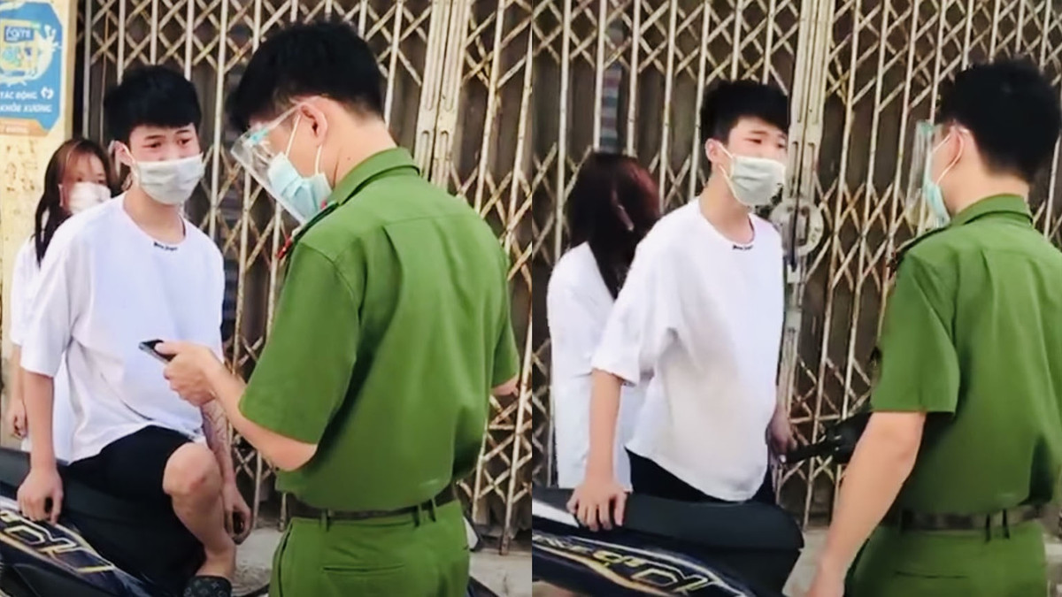  Thiếu niên vi không đội mũ bảo hiểm còn chửi bới, xúc phạm công an: Không đội mũ bảo hiểm, không gắn biển số xe, thiếu niên bị lực lượng chức năng dừng phương tiện kiểm tra không xuất trình được giấy tờ còn chửi bới, xúc phạm công an. Ngày 7/8, UBND phường Thanh Xuân Nam (Thanh Xuân, Hà Nội) đã xử phạt hành chính 2,25 triệu đồng đối với thiếu niên này về hành vi xúc phạm lực lượng chức năng. 