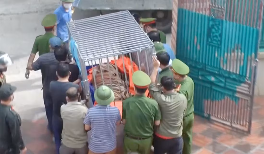 Vu nuoi ho trai phep o Nghe An: Co nguoi nha 1 Cong an xa