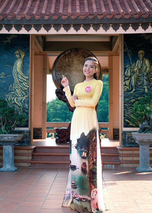 Khánh Phương cho biết, tham gia cuộc thi là ước mơ cô luôn ấp ủ. Đến với cuộc thi, cô muốn trau dồi kỹ năng sống qua các hoạt động của chương trình. (Ảnh: Hoa hậu Biển Việt Nam)