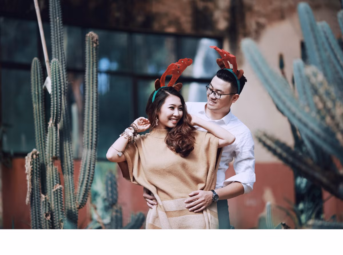 Hình ảnh đáng yêu và lãng mạn của cặp đôi Minh Tân – Cao Nhật trong bộ ảnh cưới độc lạ.