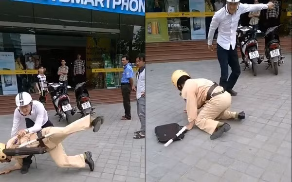 Đoạn clip ghi lại vụ CSGT bị hành hung bởi 1 thanh niên sau đó được chia sẻ lên mạng xã hội, tạo nên một làn sóng phản đối, lên án gay gắt. Được biết, sau đó, đối tượng Độ bị tạm giữ hình sự để điều tra làm rõ hành vi vi phạm.