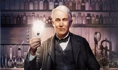 Phát minh bóng đèn điện của Thomas Edison từng bị chế nhạo là thứ ánh sáng trái tự nhiên. (Ảnh: KT)