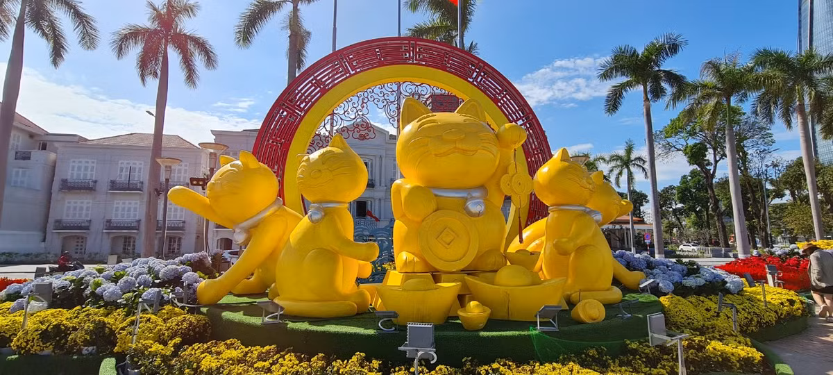 Những linh vật mèo ngộ nghĩnh này dự kiến sẽ được tặng lại cho các trường mầm non vùng nông thôn của huyện Hòa Vang.