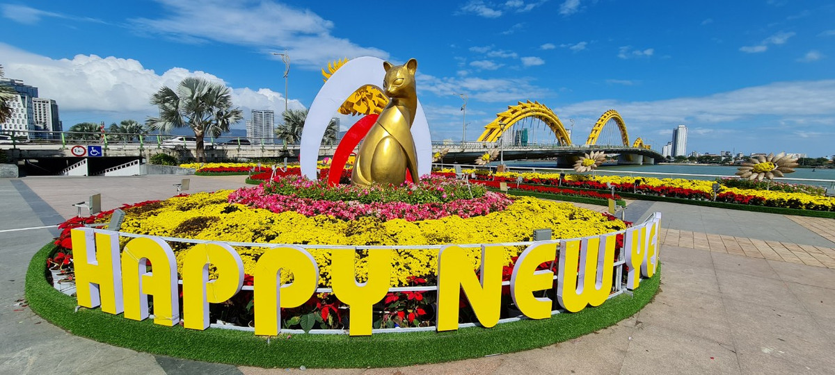 Từ khi chính thức mở cửa đón khách vào ngày 19/1 (28 Tết) đến nay, đường hoa đã thu hút hàng ngàn lượt khách đến du xuân, chụp ảnh.